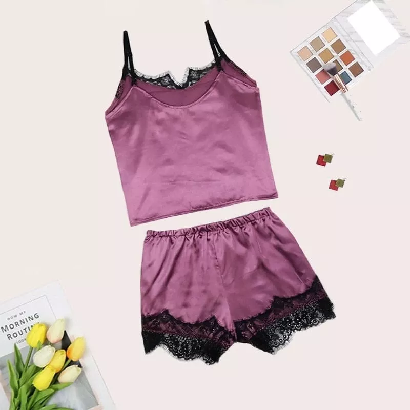 Pyjama Satin Violet