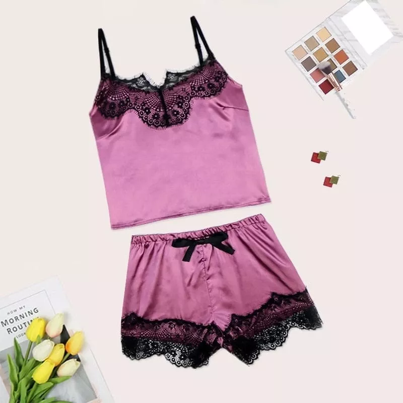 Pyjama Satin Violet