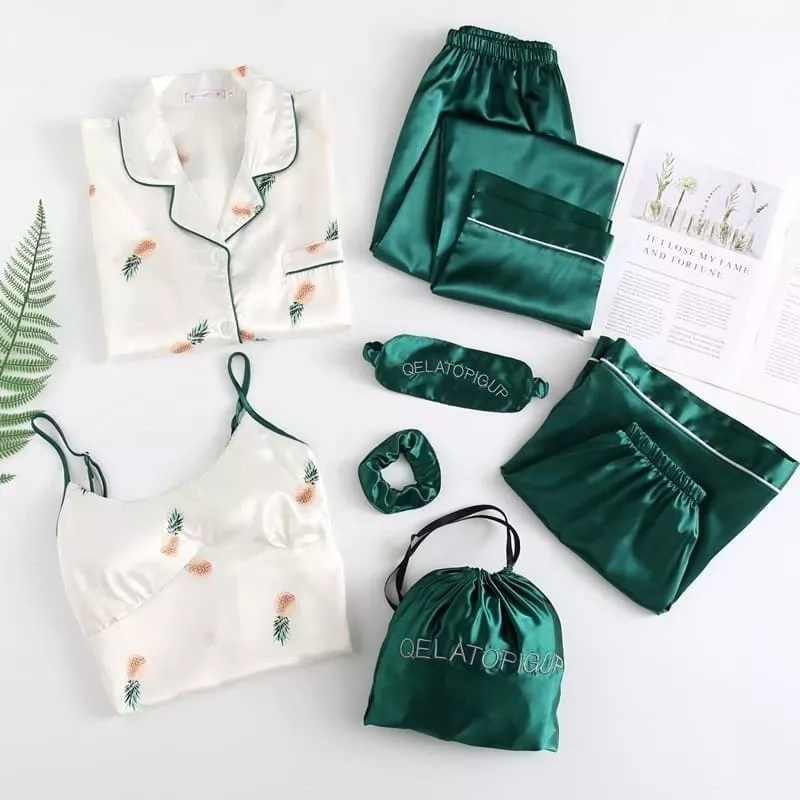 Ensemble Pyjama Satin Ananas