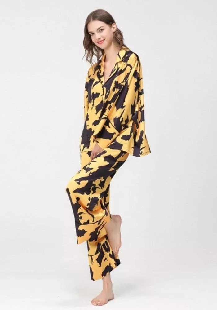 Pyjama en Satin Imprimé