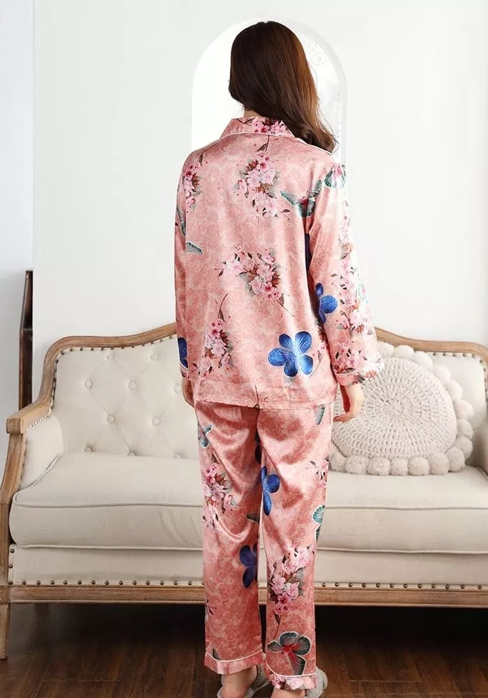 Pyjama Femme Rose Satin