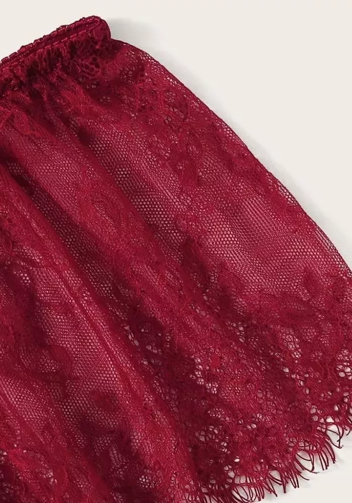 Pyjama Femme Satin Rouge